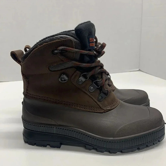 Sorel Waterproof Snow Winter Rain Boots Lace Up Brown Vintage Canada Women's 6 - Picture 3 of 8